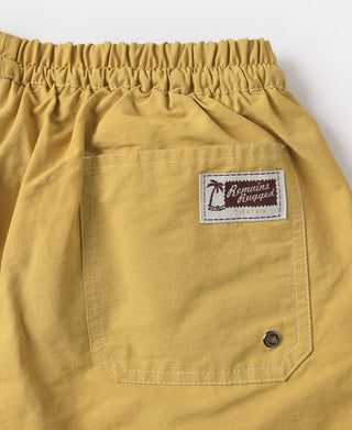 Two-Tone Beach Swim Trunks - Yellow/Light Blue