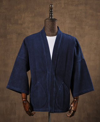 Indigofarbene Sashiko-Kendo-Jacke