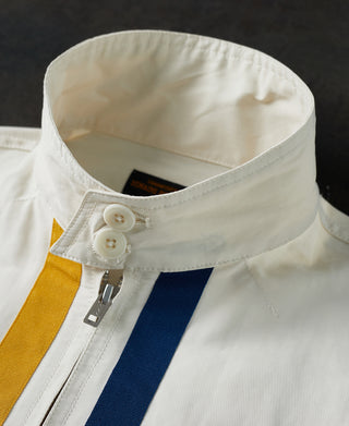 1960s Racer Short Cut Jacket - White