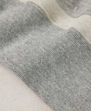 Lot 117 Double V-Gusset After Hoodie - Oatmeal/Gray