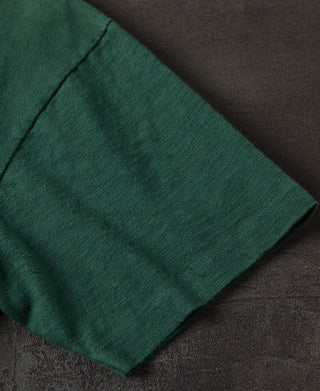 Lot 102 1940s Heavyweight Slub Pocket T-Shirt - Dark Green