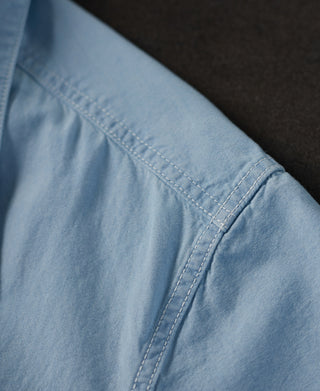 Military Wash Chambray Short Sleeve Workshirt