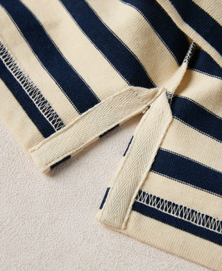 Breton Stripe T-Shirt - Apricot/Navy