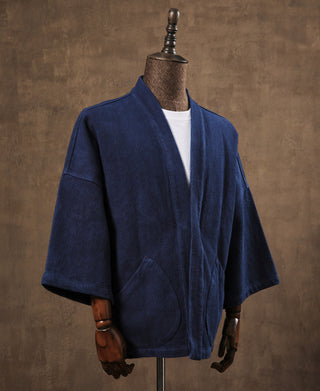 Indigofarbene Sashiko-Kendo-Jacke