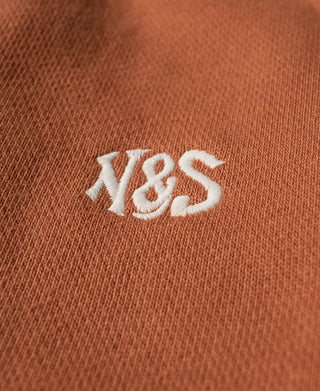 Classic Straight-Leg Striped Logo-Embroidered Cotton-Terry Sweatpants - Orange