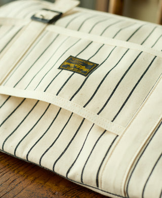 Striped Selvedge Cotton Messenger Bag