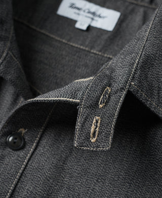 1930s Jaspé Workshirt - Dark Gray