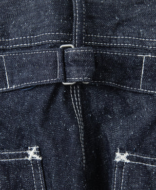 Slub Pearl Yarn Indigo Denim Carpenter Pants