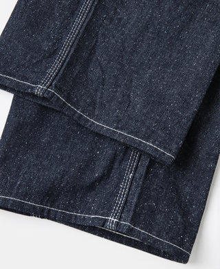 Slub Pearl Yarn Indigo Denim Carpenter Pants