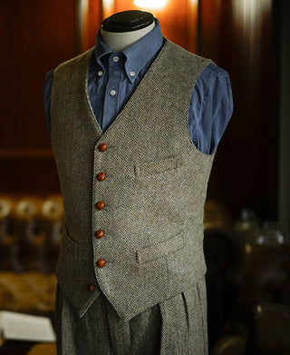 1930s Tweed Casual Suit Vest