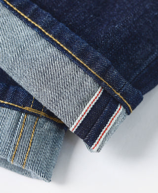 14 oz Selvedge Basic Straight-Fit Jeans - Indigo