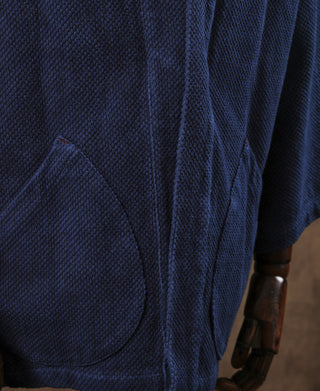 Indigofarbene Sashiko-Kendo-Jacke