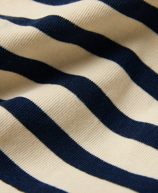 Breton Stripe T-Shirt - Apricot/Navy