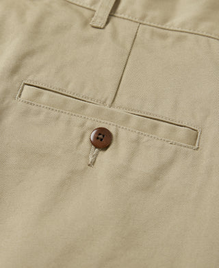 Double-Pleat Relaxed Fit Twill Chino Trousers