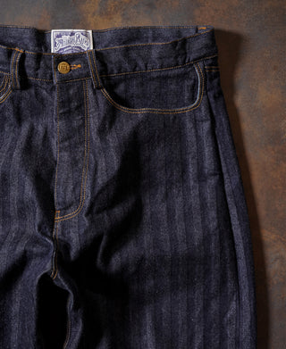 1870s 15 oz Herringbone Selvedge Denim Work Jeans