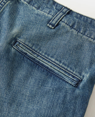 Wide Leg Repaired Jeans