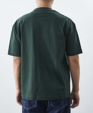 9.3 oz Cotton Oversize Tubular Pocket T-Shirt - Dark Green