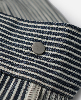 Hickory Stripe Cotton Cargo Shorts