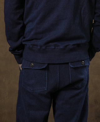 OG-107 Fatigue Pants - Indigo-Dyed Sashiko Version