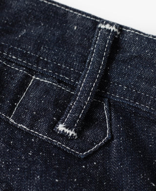 Slub Pearl Yarn Indigo Denim Carpenter Pants