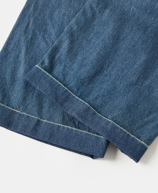 Wide Leg Repaired Jeans