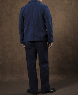 French Indigo-Dyed Sashiko Work Jacket