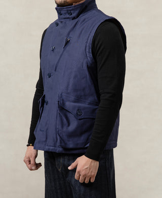 Heavyweight Aviator Vest - Navy