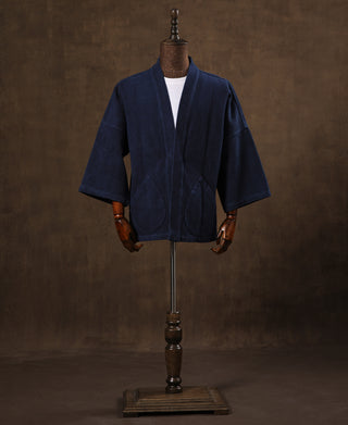 Indigofarbene Sashiko-Kendo-Jacke