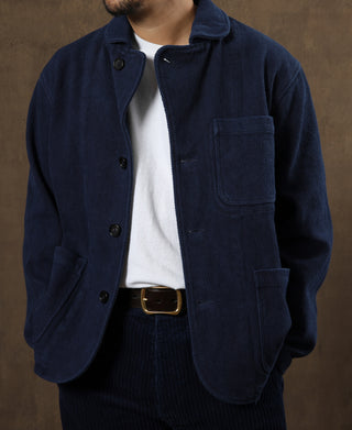 Indigo-Dyed Sashiko Work Jacket