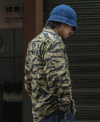 Tiger Stripe Camo Tropical Jungle Fatigue Jacket