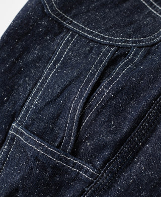 Slub Pearl Yarn Indigo Denim Carpenter Pants