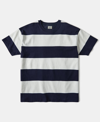 Lot 104 Heavyweight Wide Border T-Shirt - Navy/White