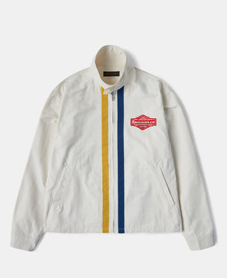 1960s Racer Short Cut Jacket - White