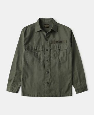 Vietnam War US Army OG107 Fatigue Utility Shirt - Plain