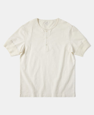 1900s 9.8 oz Slub Cotton Henley T-Shirt - Apricot