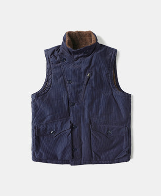 Heavyweight Aviator Vest - Navy