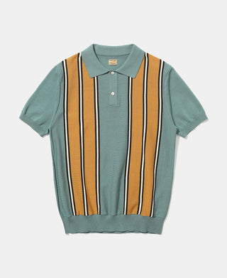 1950s Contrast Stripe Polo Shirt