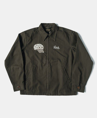 Skull Embroidery Vietnam Souvenir Jacket