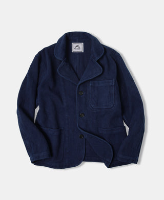 Indigo-Dyed Sashiko Work Jacket