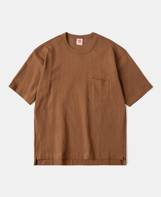 9.8 oz Cotton Classic Pocket T-Shirt - Light Brown