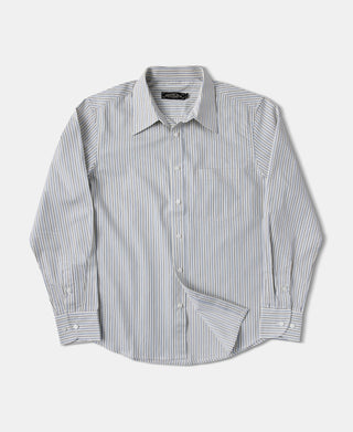 1930s 5 oz Yarn-Dyed Striped Dress Shirt