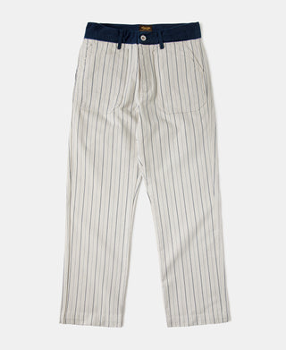 1950s Striped Herringbone Milkman Trousers