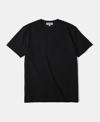 Regular Fit 9.3 oz Jersey Crewneck Tubular T-Shirt - Black