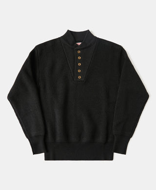 US Army High Neck Wool Sweater - Black