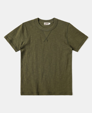 Heavyweight US Cotton Gusset Tubular T-Shirt - Green