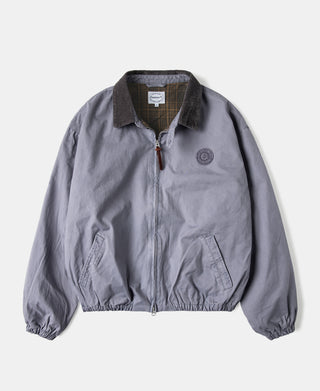 Flannel Lined Twill Harrington Jacket - Faded Violet