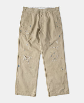 Paint-Splatter Repaired Chino Pants