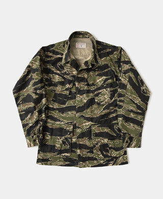 Tiger Stripe Camo Tropical Jungle Fatigue Jacket