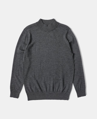 Extrafine Merino Wool Pullover Sweater - Dark Gray