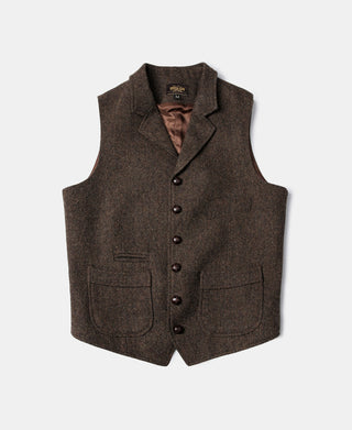 Brown Tweed Hunting Vest